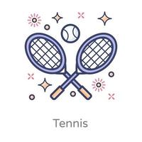 diseño de deportes de tenis vector