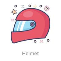 casco de diseño moderno vector