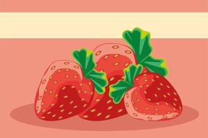 fresas de frutas tropicales