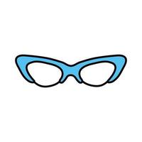 anteojos icono de estilo pop art vector