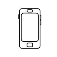 smartphone device tech line style icon vector