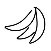 fresh bananas fruits line style icon vector