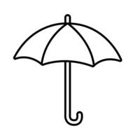 umbrella protection accessory isolated icon vector