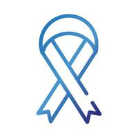 ribbon campaign gradient style icon vector