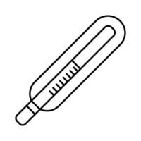 thermometer temperature measure line style icon vector