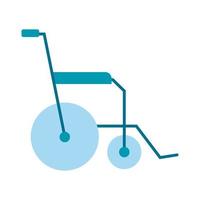 wheelchair medical flat style icon vector