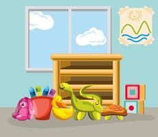 nursery kids toys vector