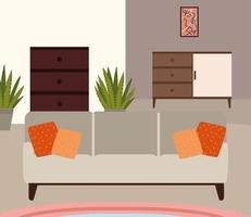 home living room vector