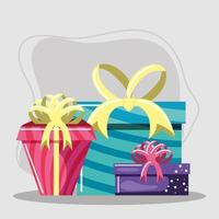 birthday gifts surprises vector