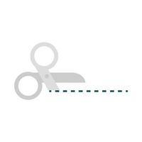 scissors cutting tool isolated design flat icon vector