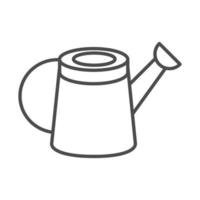 gardening watering can object equipment line icon style vector