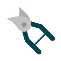 gardening scissors pruning tool flat icon style vector
