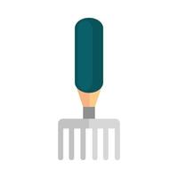gardening rake work tool flat icon style vector