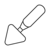 gardening spade tool handle object line icon style vector