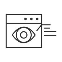 data analysis financial business web site observation report line icon vector