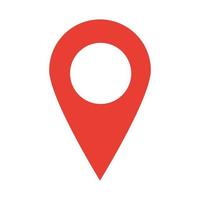 gps navigation location pointer flat icon style vector