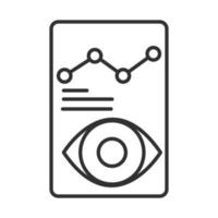data analysis financial business document chart development line icon vector