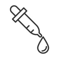 coronavirus covid19 diagnostics research dropper testing sample medical line icon design vector