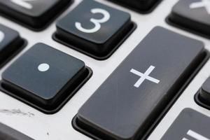 Close up calculator and macro calculator with number photo