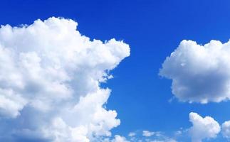 Blue sky and clouds wallpaper background and sunny day photo