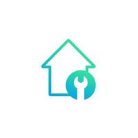 house maintenance service vector icon on white