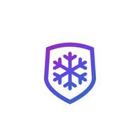 frost-resistance, cold resistant icon, vector