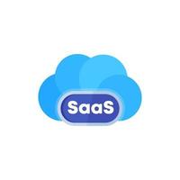 Saas Software as a service vector