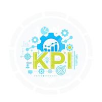 KPI, Key Performance Indicator, management concept, business analytics vector