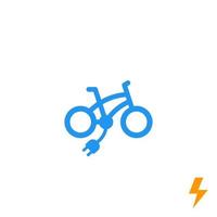 bicicleta eléctrica, bicicleta, e-bike vector icono