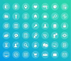 42 icons set, for web design, apps and infographics, vector pack