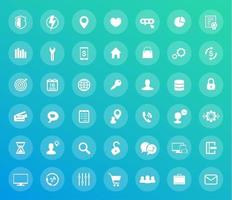 42 icons set, for web design, apps and infographics, vector pack