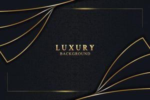 Abstract elegant luxury background concept with black and gold texture vector