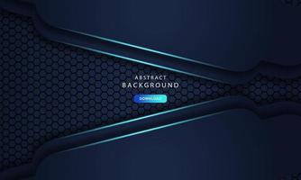 dark abstract dimension on hexagon texture background vector
