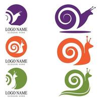 Snail Vector icon design illustration Template