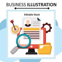 Data Science Editable stock file vector