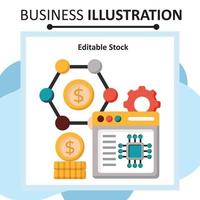 Data Science Editable stock file vector