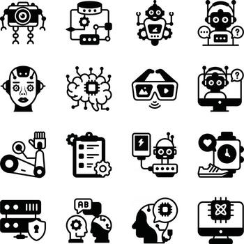 Artificial intelligence, Future Technology Artwork vector