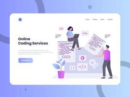 Online Coding Services vector