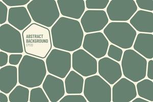 Abstract green and light yellow geometric voronoi background. Modern simple flat design.  Polygonal Mosaic pattern. Vector illustration
