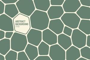 Abstract green and light yellow geometric voronoi background. Modern simple flat design.  Polygonal Mosaic pattern. Vector illustration