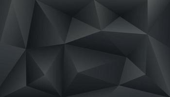 diseño moderno poligonal negro y gris de lujo abstracto. Patrón triangular 3d. que puede utilizar para portada, póster, banner web, volante, página de destino, anuncio impreso. ilustración vectorial vector