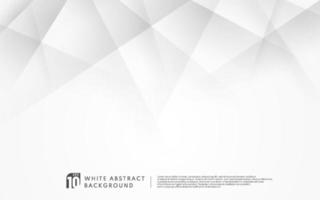 Abstract luxury geometric white and grey background with copy space. Modern futuristic concept. Vector illustration