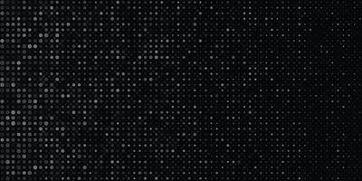 Abstract black and grey halftone dots on dark background and texture with copy space. Vector illustration