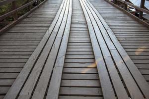 Wooden bridge background photo