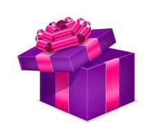 caja de regalo con lazo y cinta stock vector ilustración aislada sobre fondo blanco