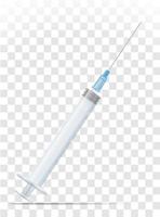 medical syringe for injection stock vector illustration isolated on white background