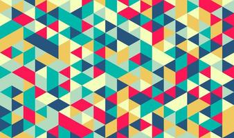 Geometric Background with Colorful Triangles vector