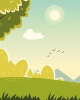 forest field nature vector