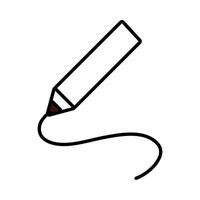 pencil writing line style icon vector