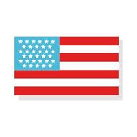 united states of america flat style icon vector